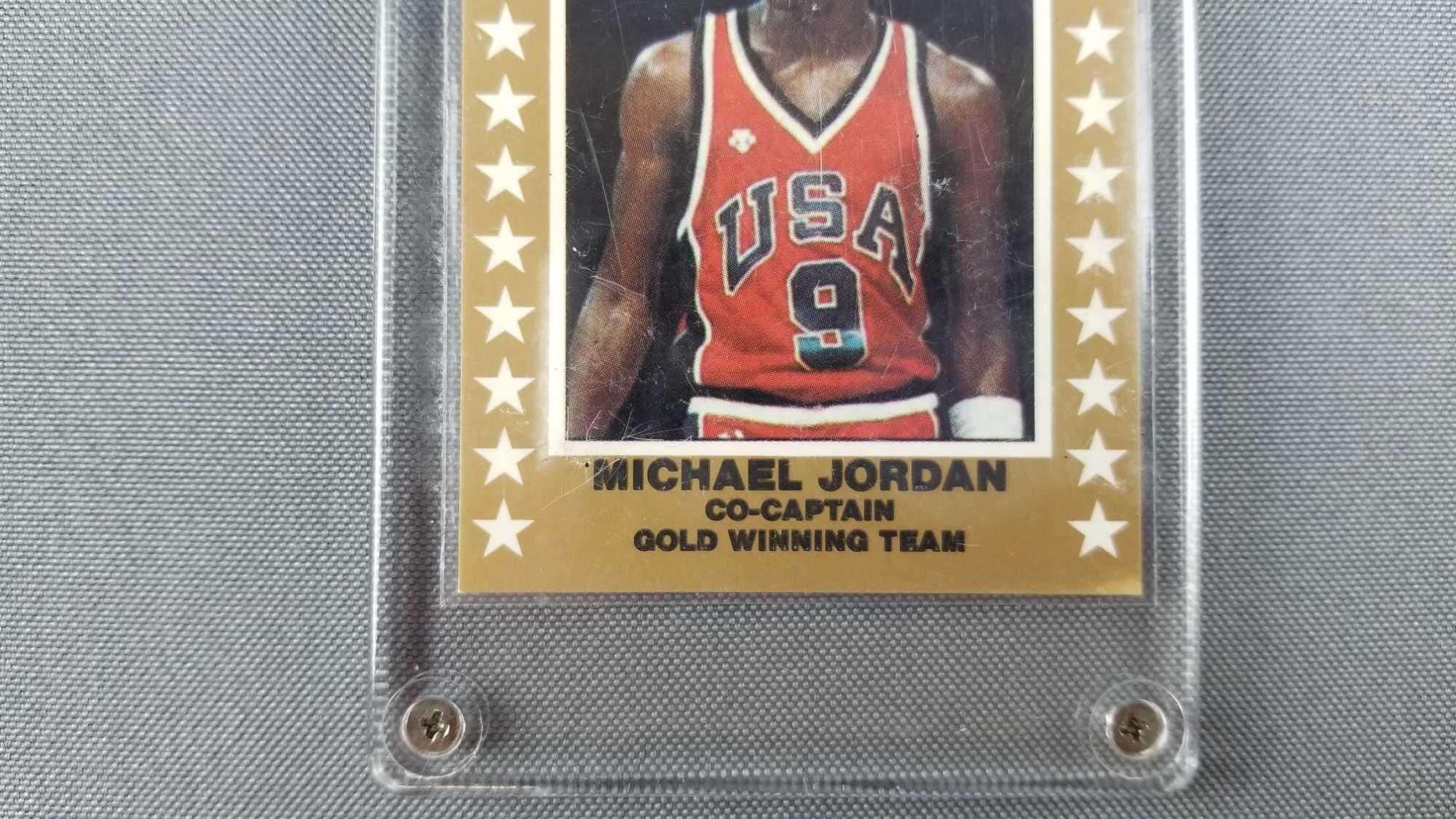 1984 USA Olympic basketball Michael Jordan card - Matthew Bullock 
