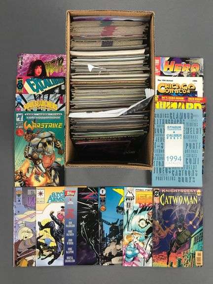 Short box of appx 100 assorted comic books and more - Matthew Bullock ...