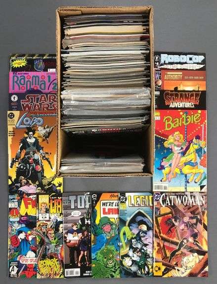 Long box of Appx 100 assorted comic books - Matthew Bullock Auctioneers