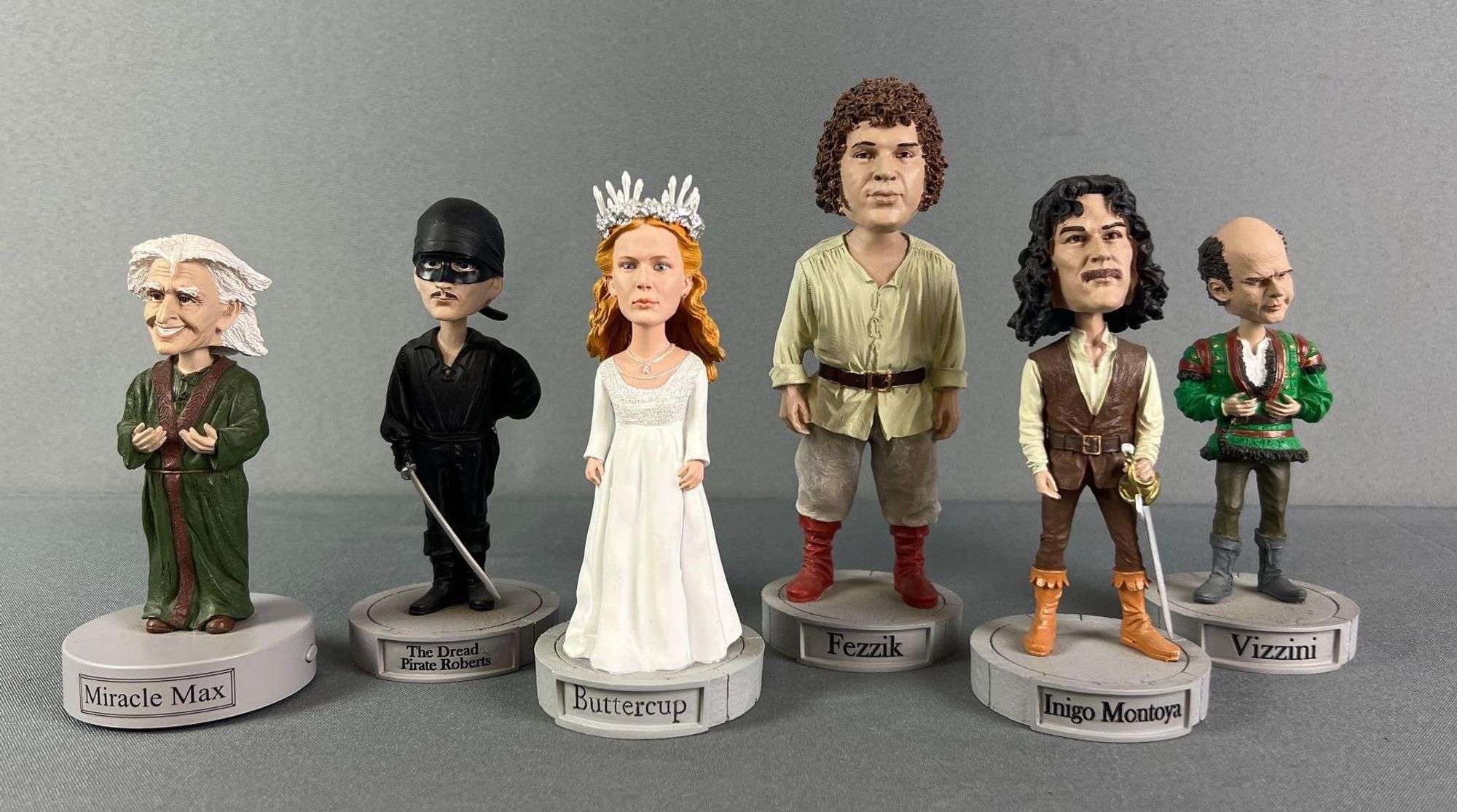 Group of 6 Factory Entertainment Princess Bride Bobbleheads
