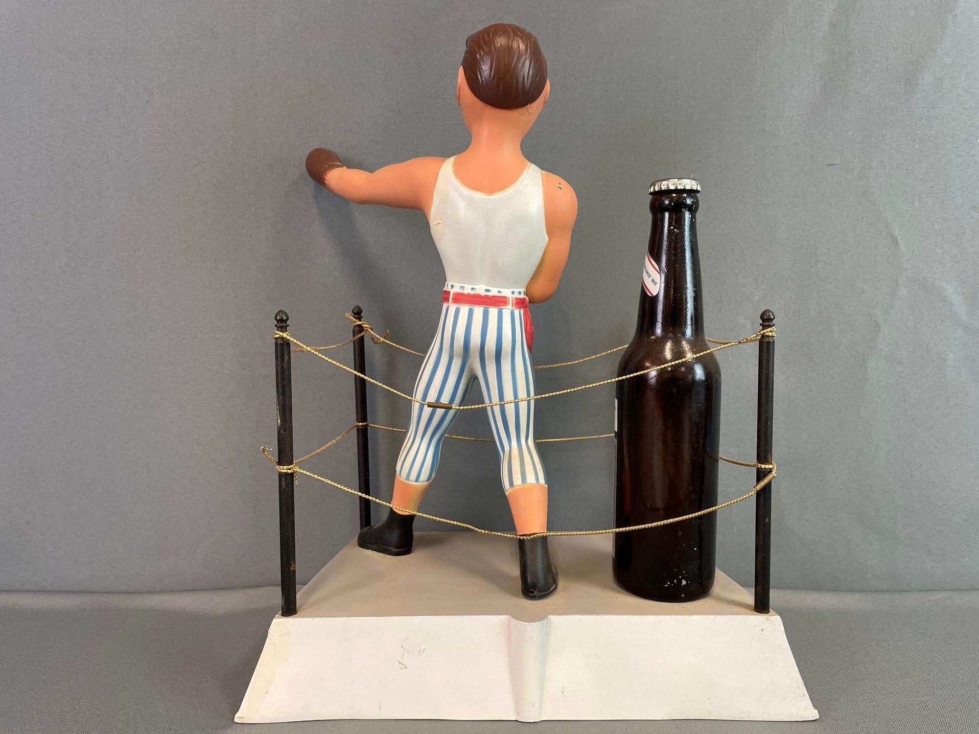 Vintage Pabst Blue Ribbon Beer Boxer Advertising Statue - Matthew