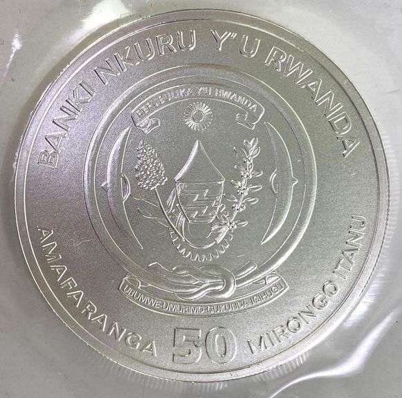 2023 Rwanda Lunar Rabbit 1oz. 999 Fine Silver - Matthew Bullock Auctioneers
