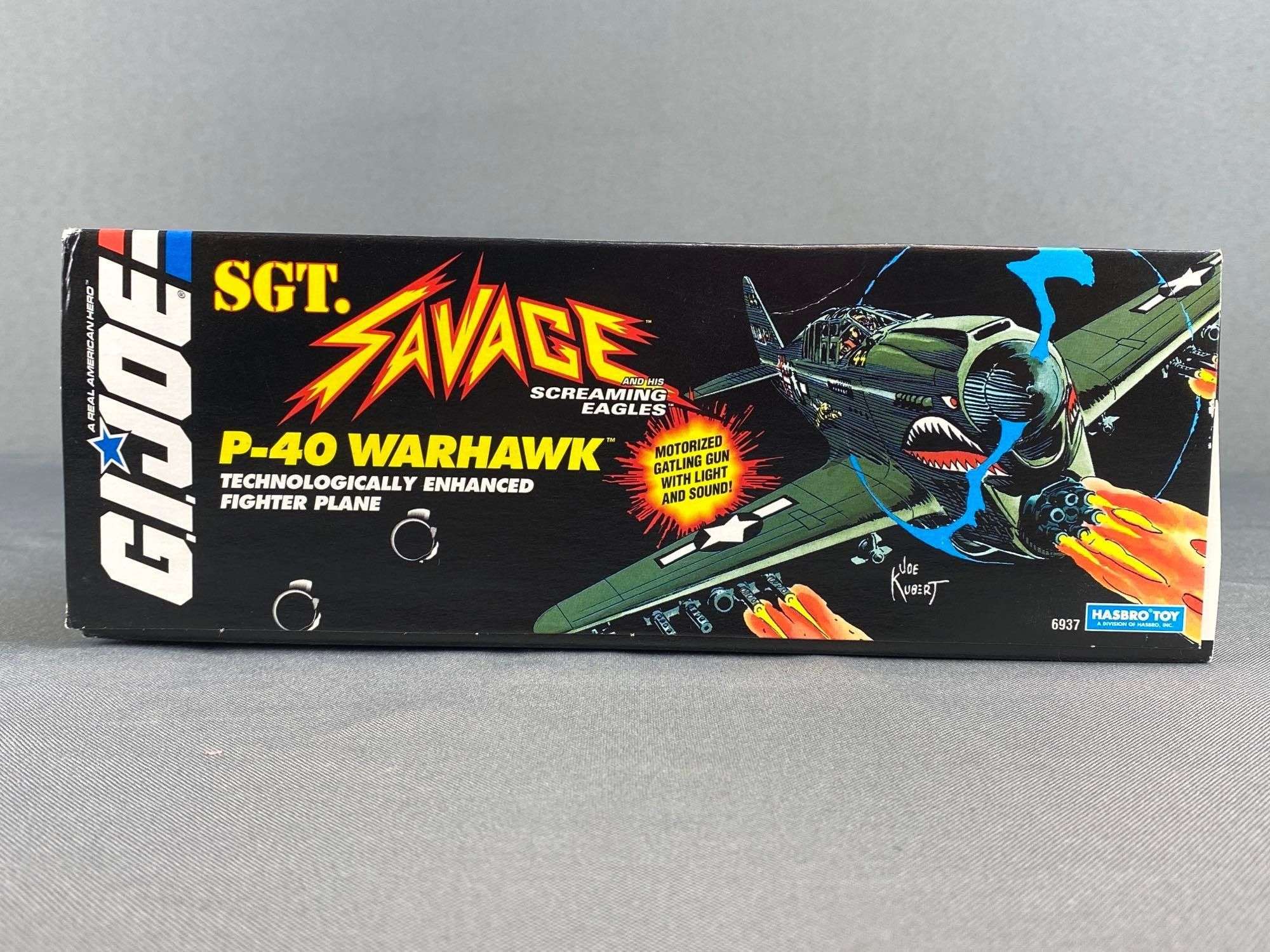 Hasbro GI Joe Sgt. Savage P-40 Warhawk - Matthew Bullock Auctioneers