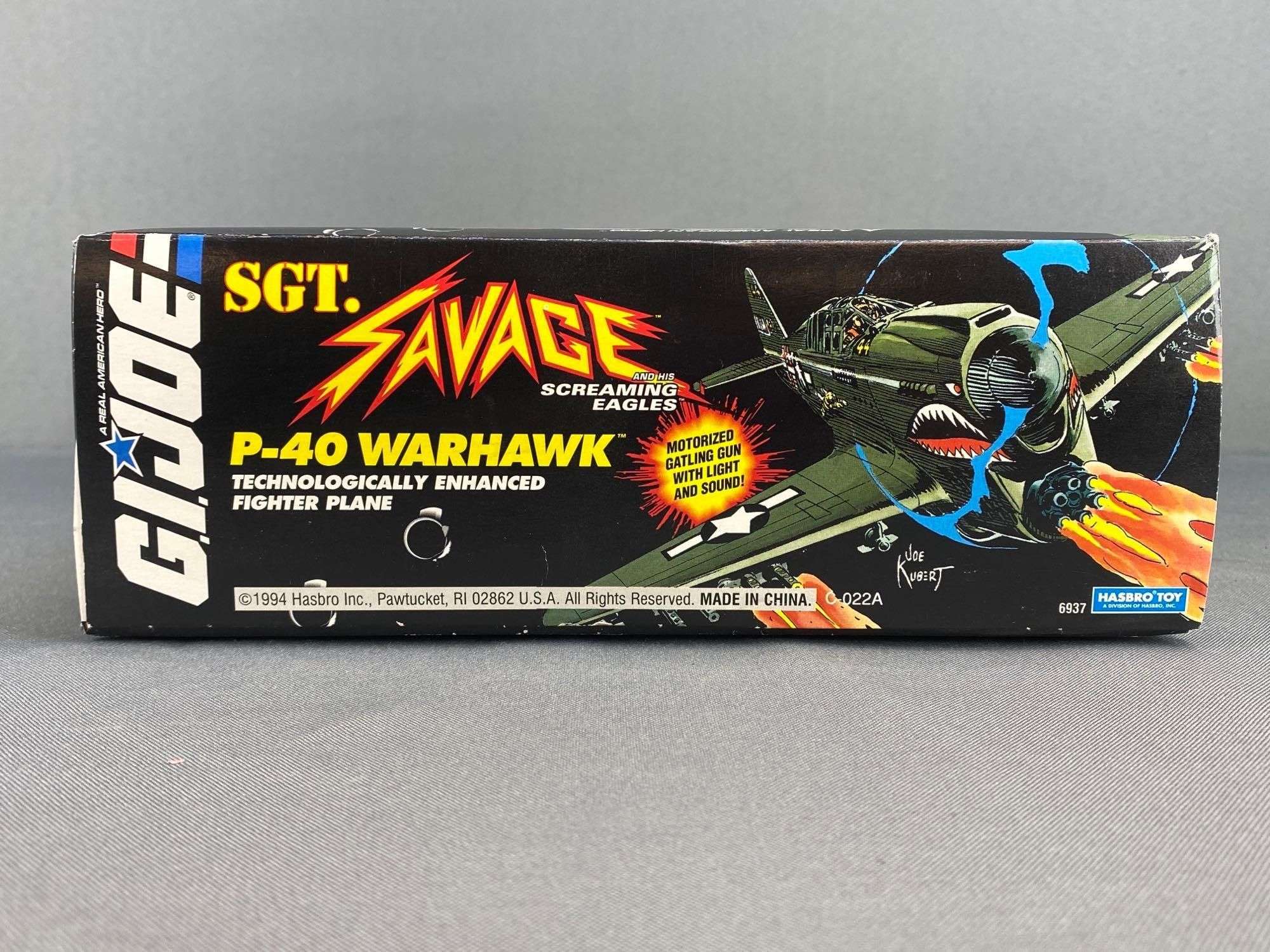 Hasbro GI Joe Sgt. Savage P-40 Warhawk - Matthew Bullock Auctioneers