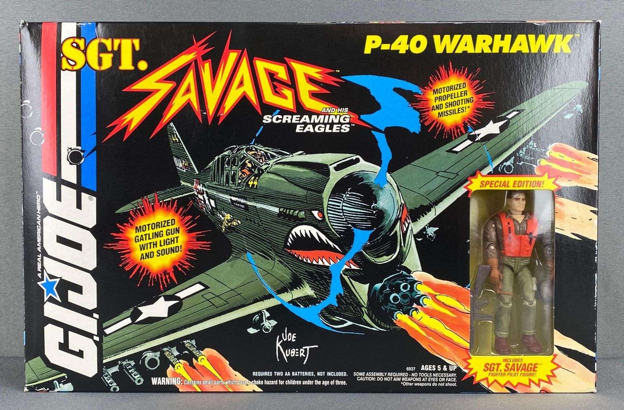 Hasbro GI Joe Sgt. Savage P-40 Warhawk - Matthew Bullock Auctioneers