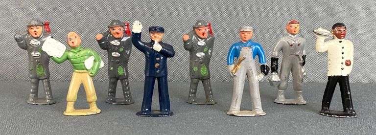 Group of 8 Assorted Barclay Figures - Matthew Bullock Auctioneers