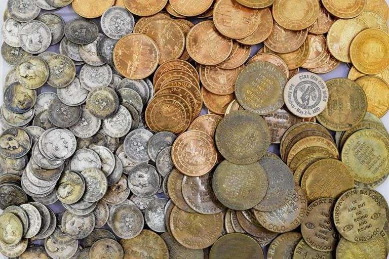 Ancient Token Huge Group of Medals, Tokens & Reproduction Colonial & Ancient Coins ...