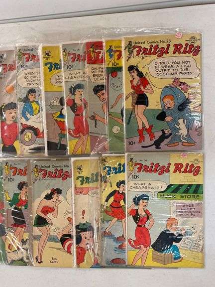 Group of 14 Fritzi Ritz Comic Books - Matthew Bullock Auctioneers