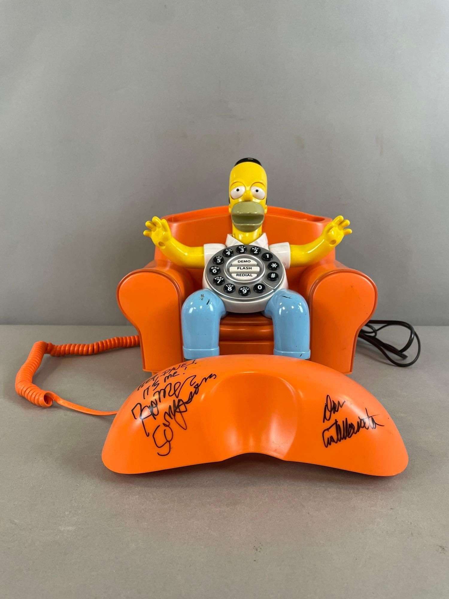 Signed Homer Simpson Talking Motion Telephone - Matthew