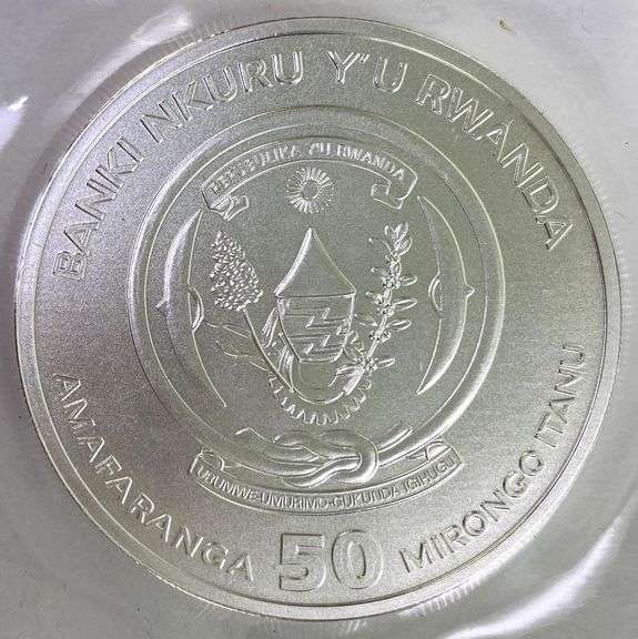 2023 Rwanda Lunar Rabbit 1oz. 999 Fine Silver - Matthew Bullock Auctioneers