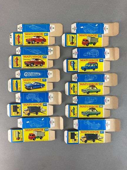 Group of 10 Matchbox F Type Boxes - Matthew Bullock Auctioneers