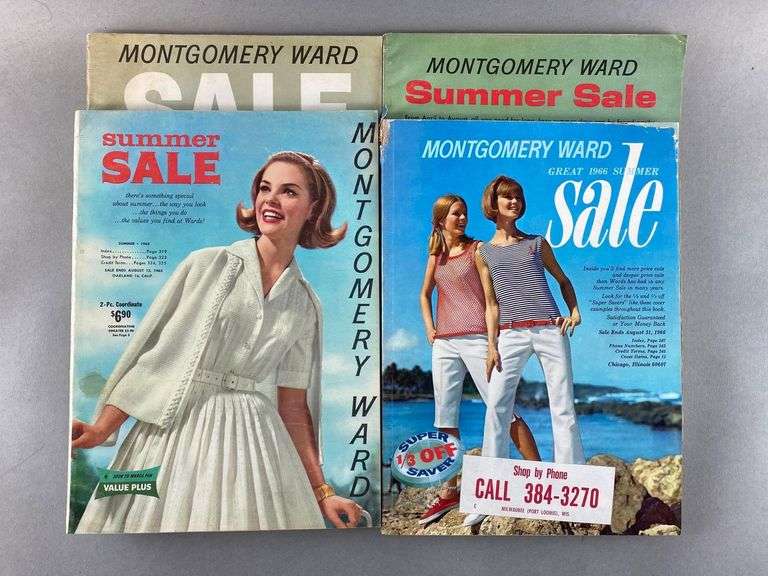 Group of 5 1960s Montgomery Ward Catalogs Matthew Bullock Auctioneers