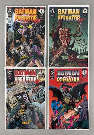 Group of 4 DC / Dark Horse Batman versus Predator Comic Books - Matthew ...