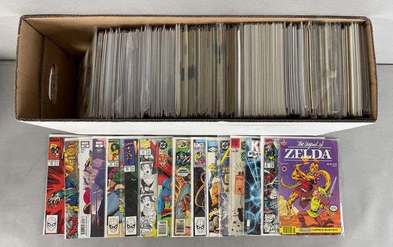 Long Box of Marvel / DC / Dell Comic Books - Matthew Bullock Auctioneers