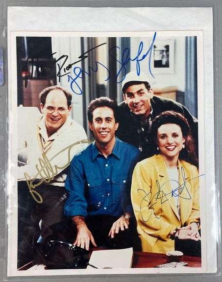 SEINFELD CAST signed autographed photo vintage COA hologram