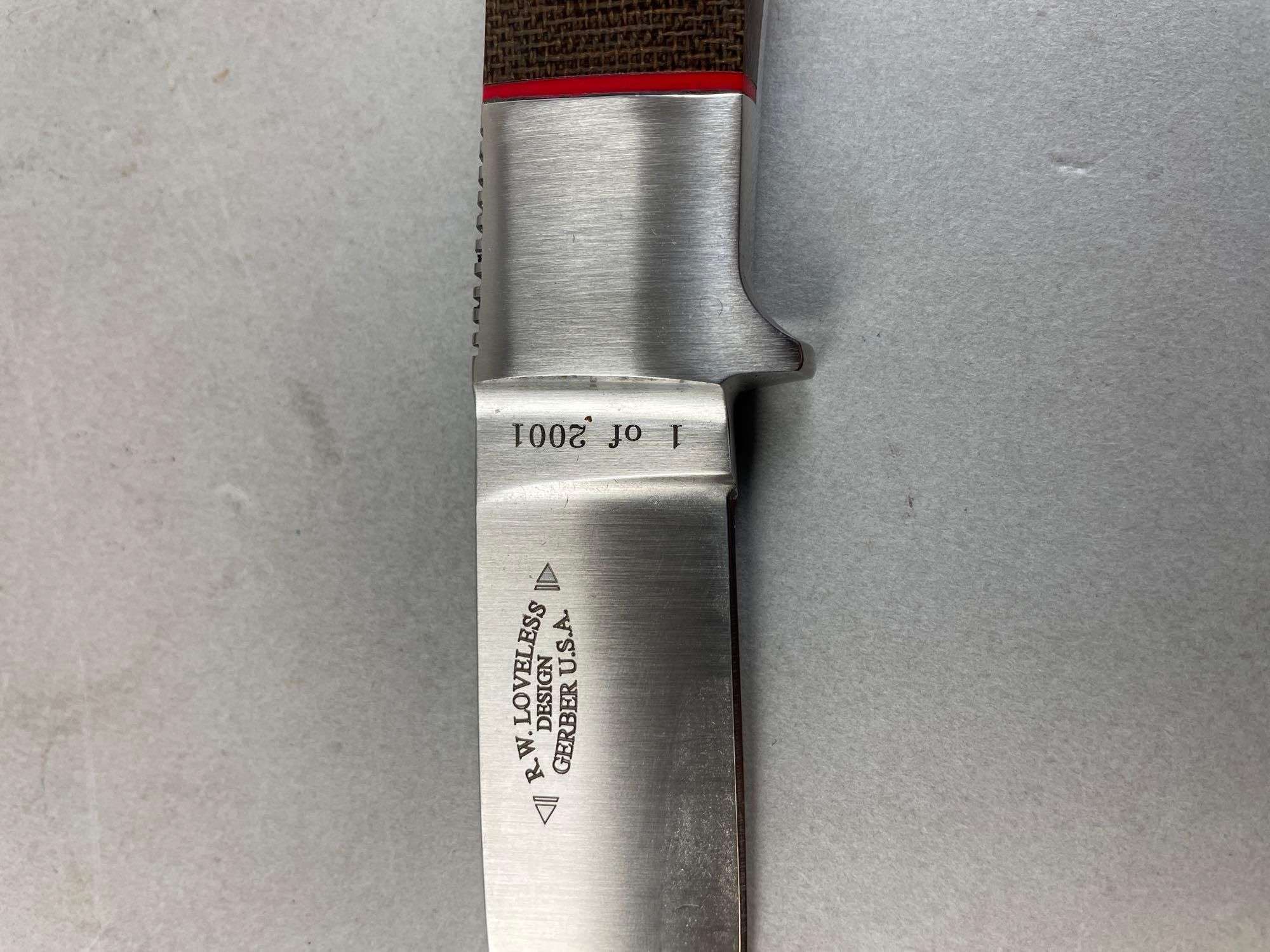 Rare Limited Edition Gerber R.W. Loveless Fixed Blade Hunter Knife 