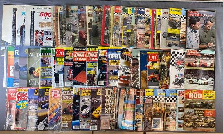 Group of 70 Automobile Racing Magazines - Matthew Bullock Auctioneers