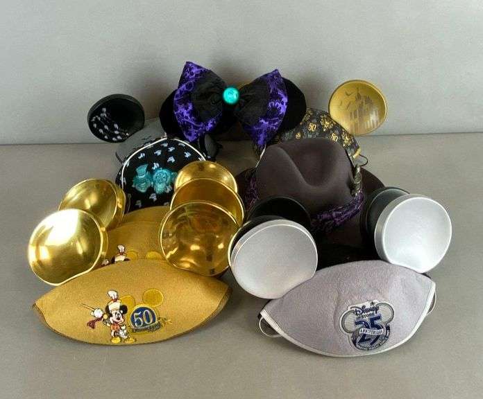 Group of Disney Mickey Mouse Ears and Hats