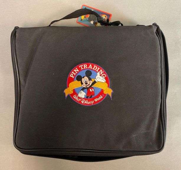 Group of 30+ Disney Enamel Pins and Pin Collector Case