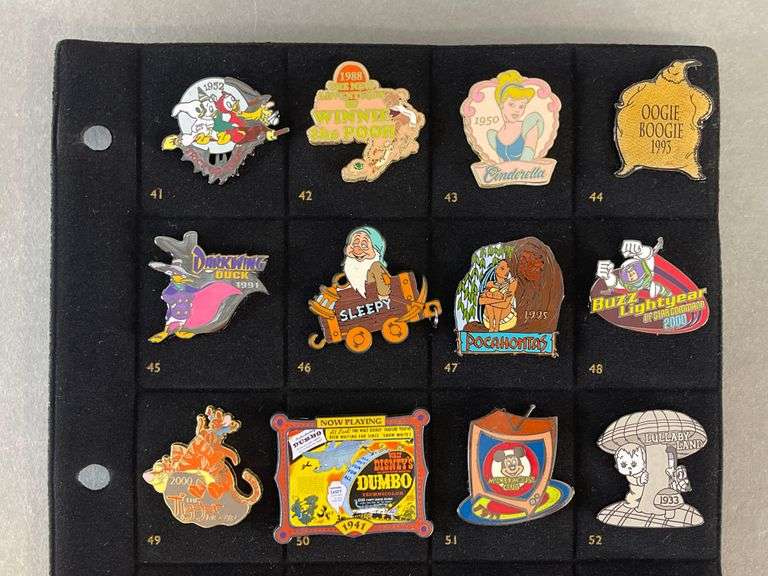 Group of 20 Disney Enamel Pins