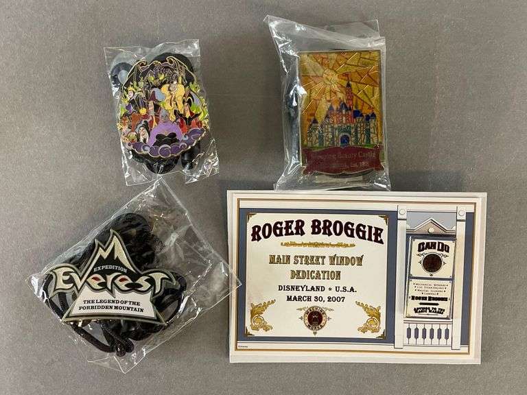 Group of 24 Disney Enamel Pins