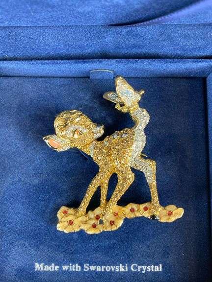 Swarovski Crystal Disney Bambi Brooch