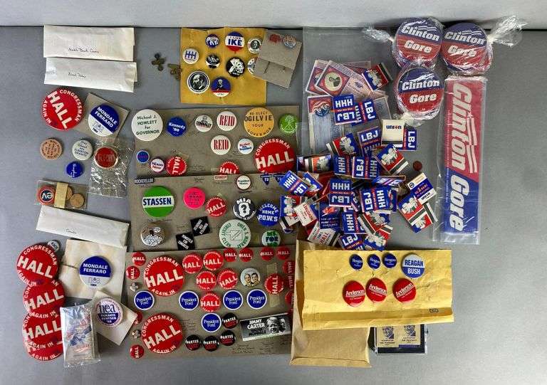 Group of Assorted US Political Items Matthew Bullock Auctioneers