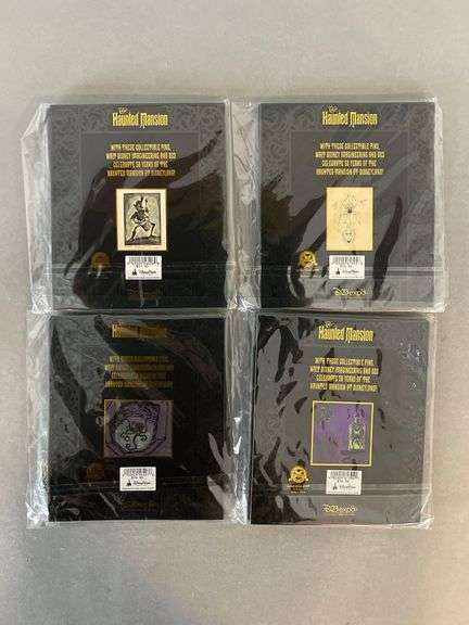 Group of 4 Disney Art and Enamel Pins
