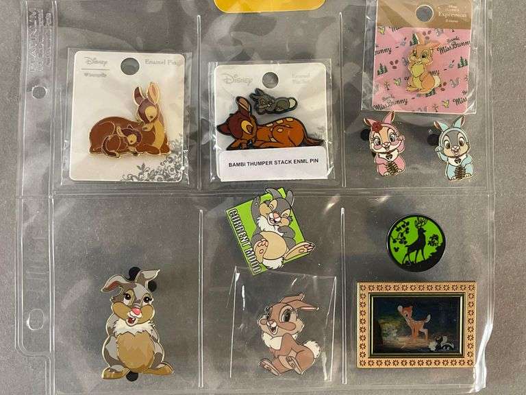 Group of 15 Disney Enamel Pins