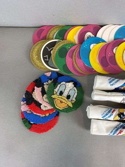 Group of Disney Coasters and Napkins