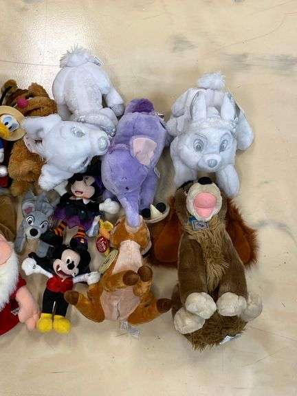Group of Disney Plushies