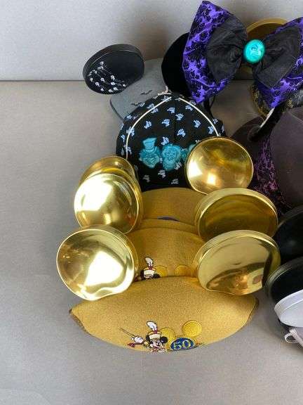 Group of Disney Mickey Mouse Ears and Hats