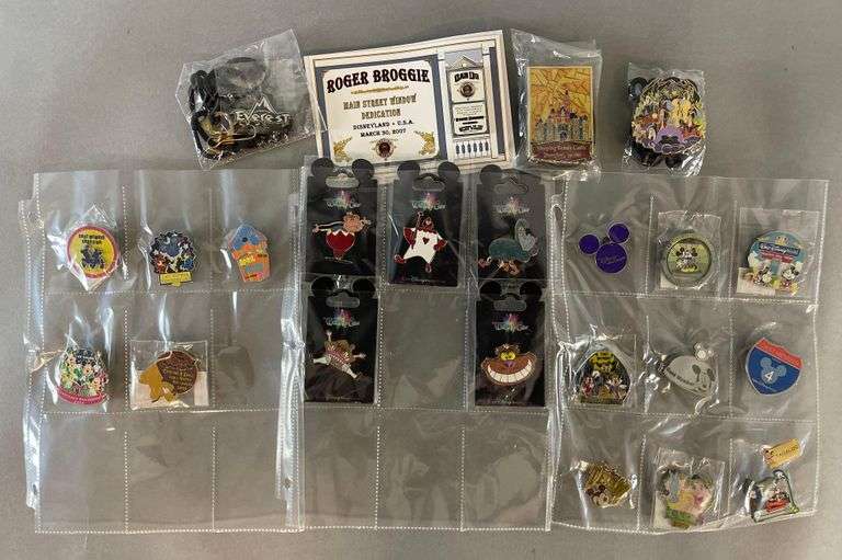 Group of 24 Disney Enamel Pins