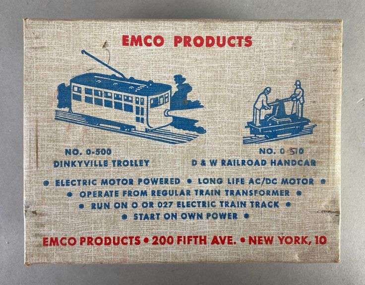 EMCO Products O Scale No. 0510 D and W Railroad Handcar Matthew