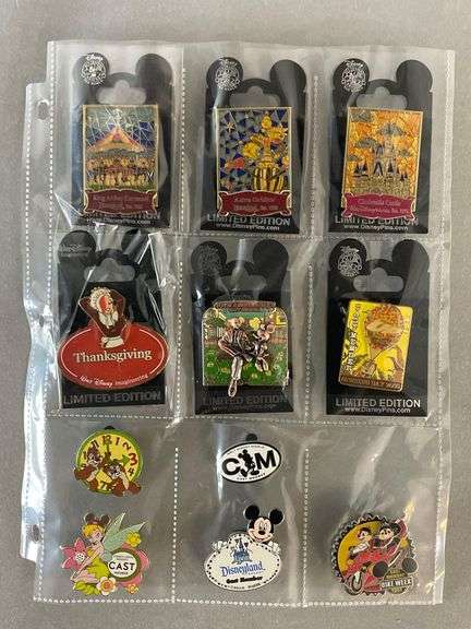 Group of 19 Disney Enamel Pins