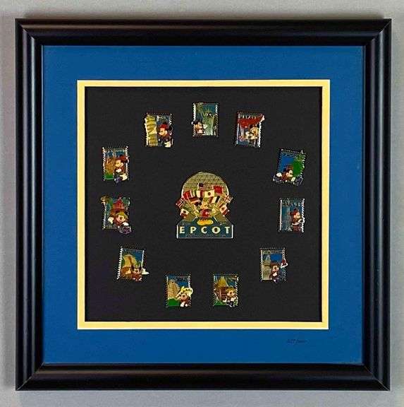 1997 Disney Epcot 15th Anniversary Commemorative Enamel Pin Set