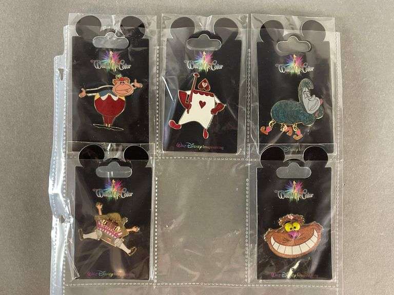 Group of 24 Disney Enamel Pins