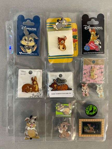 Group of 15 Disney Enamel Pins