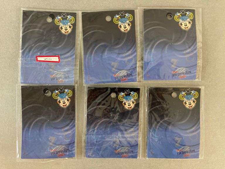Group of 6 Disney Enamel Pins