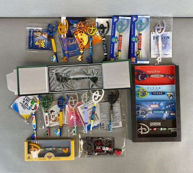 Group of Disney Key Ornaments