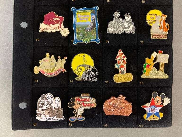 Group of 20 Disney Enamel Pins