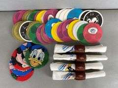 Group of Disney Coasters and Napkins