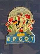 1997 Disney Epcot 15th Anniversary Commemorative Enamel Pin Set