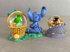 Group of 2 Disney Miniature Snowglobes