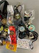 Group of Disney Enamel Pins and Lanyards