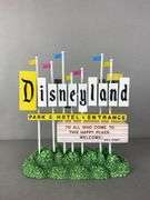 Disneyland 50th Anniversary Marquee Light Up Resin Figurine