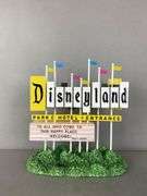 Disneyland 50th Anniversary Marquee Light Up Resin Figurine
