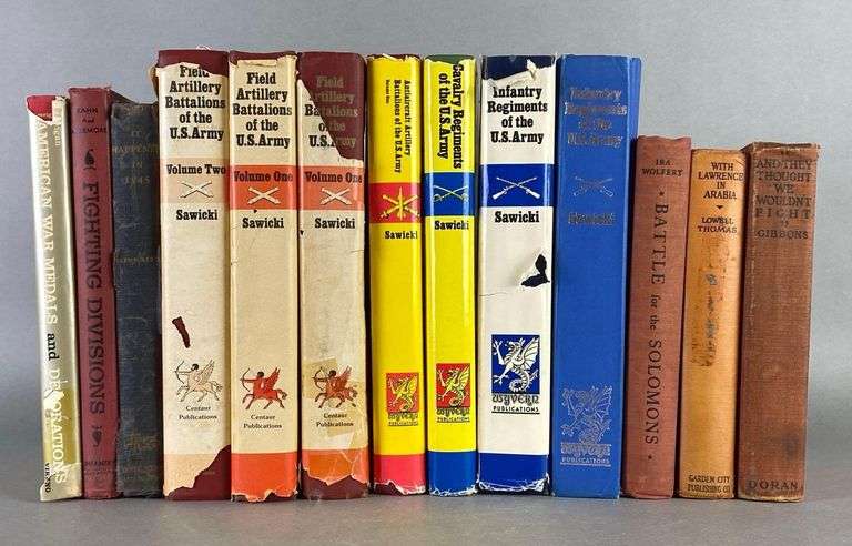 Group of Military Themed Hardcover Books - Matthew Bullock Auctioneers