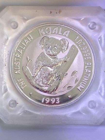 1993 $100 Australia Koala 1oz 999.5 Platinum Coin