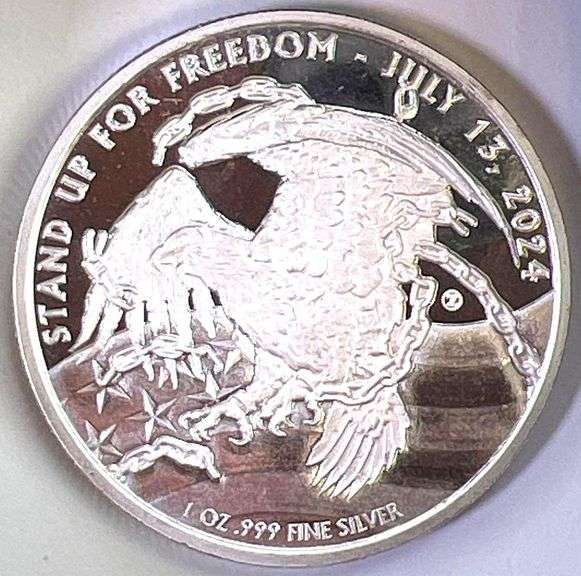 Donald Trump "We are Strong" July 13th Assassination .999 Fine Silver Round